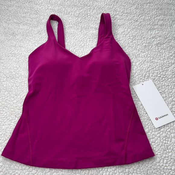 Lululemon Tops - Lululemon Align Waist Length Tank Magenta 4 NWT